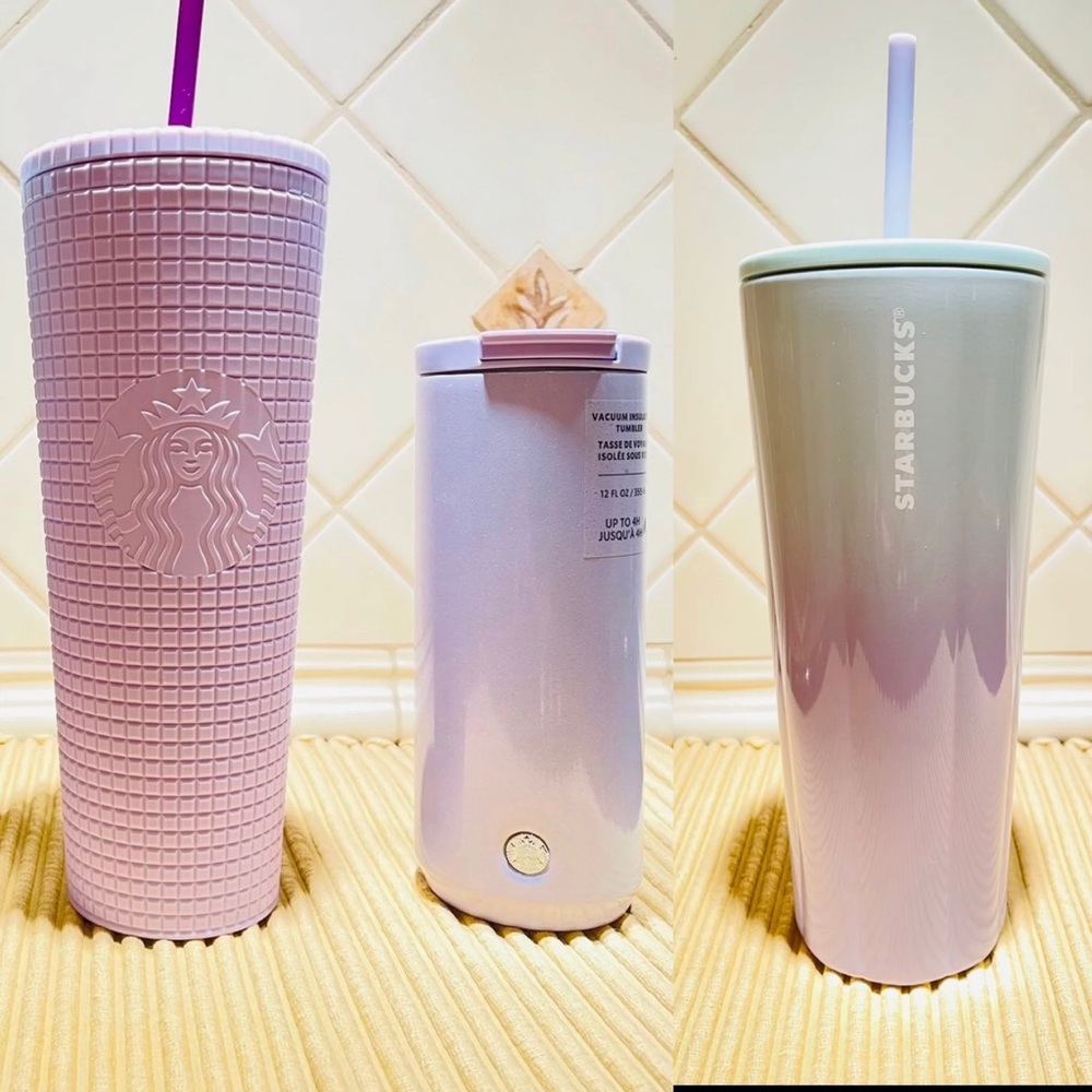 Sold Starbucks Lilac Tumbler Bundle